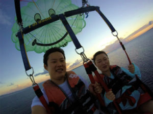 X-TRIP　Smile Parasail　sunset　